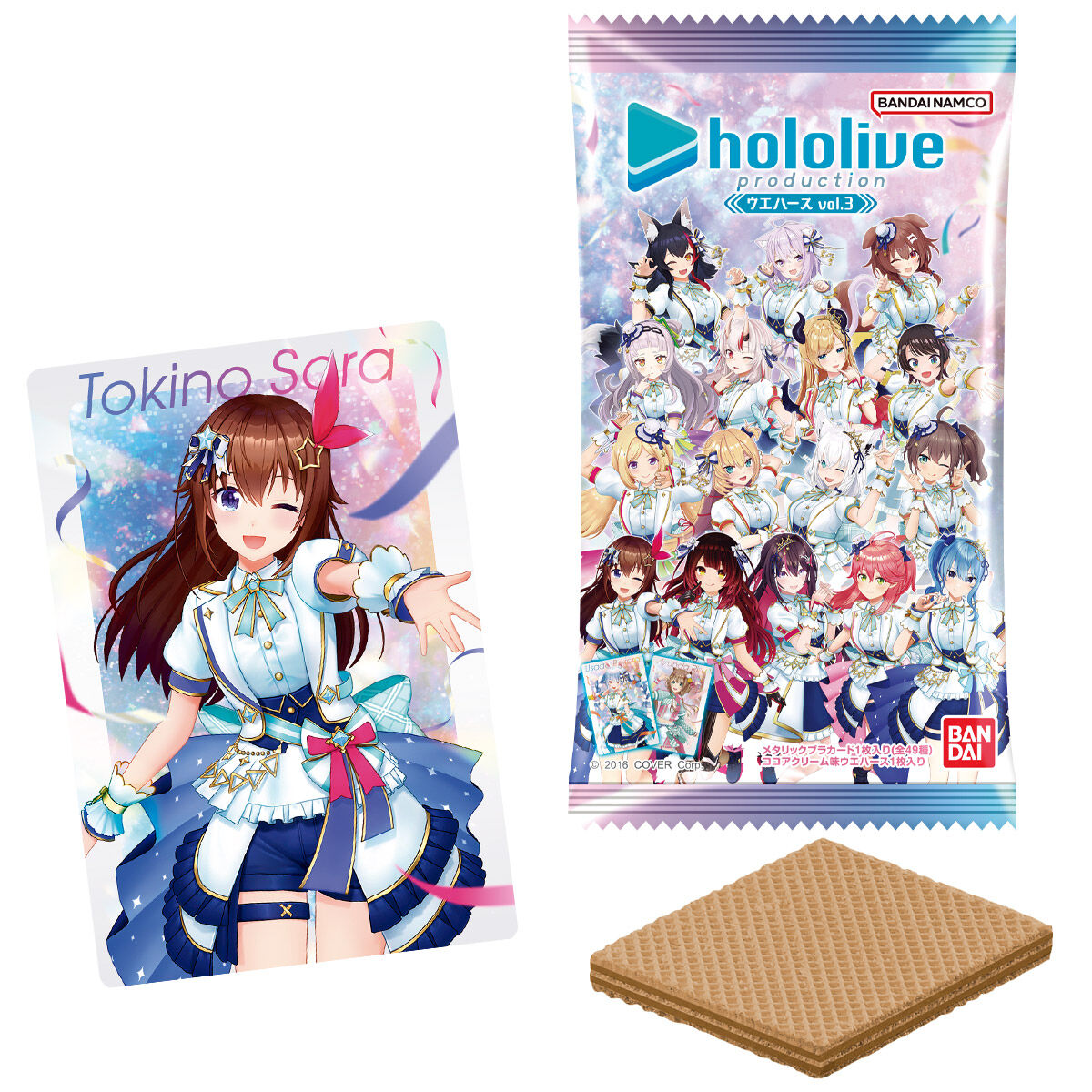 現貨」Hololive [ホロライブプロダクション ウエハース-vol.3] 威化餅