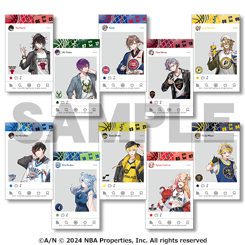 現貨 隨機透明卡 NIJISANJI × NBA 應援周邊商品