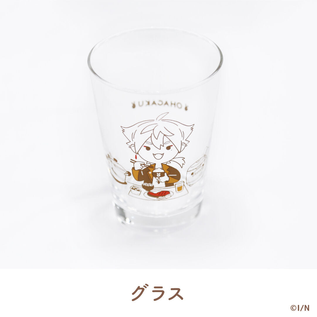 「現貨」Nijisanji お食事 meal goods vol.2 - 伏見ガク- 飯碗筷子套裝 + 玻璃杯 set