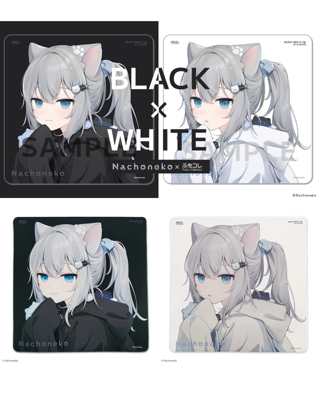 「預訂」Vtuber 甘城なつき(NACHONEKO) x ふもコレ(Fumo Collection) 第2彈 Gaming 滑鼠墊