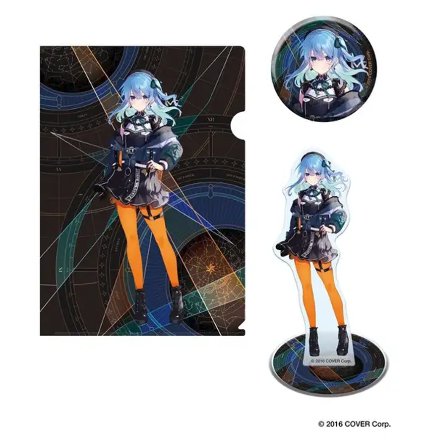 「現貨」Hololive 星街すいせい x ZOZOTOWN 周邊SET(File+立牌+襟章)