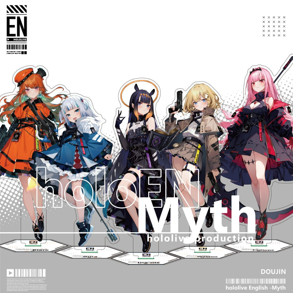 「現貨」hololive 【hololive EN1-myth-】戰術fashion系列 - 亞克力立牌