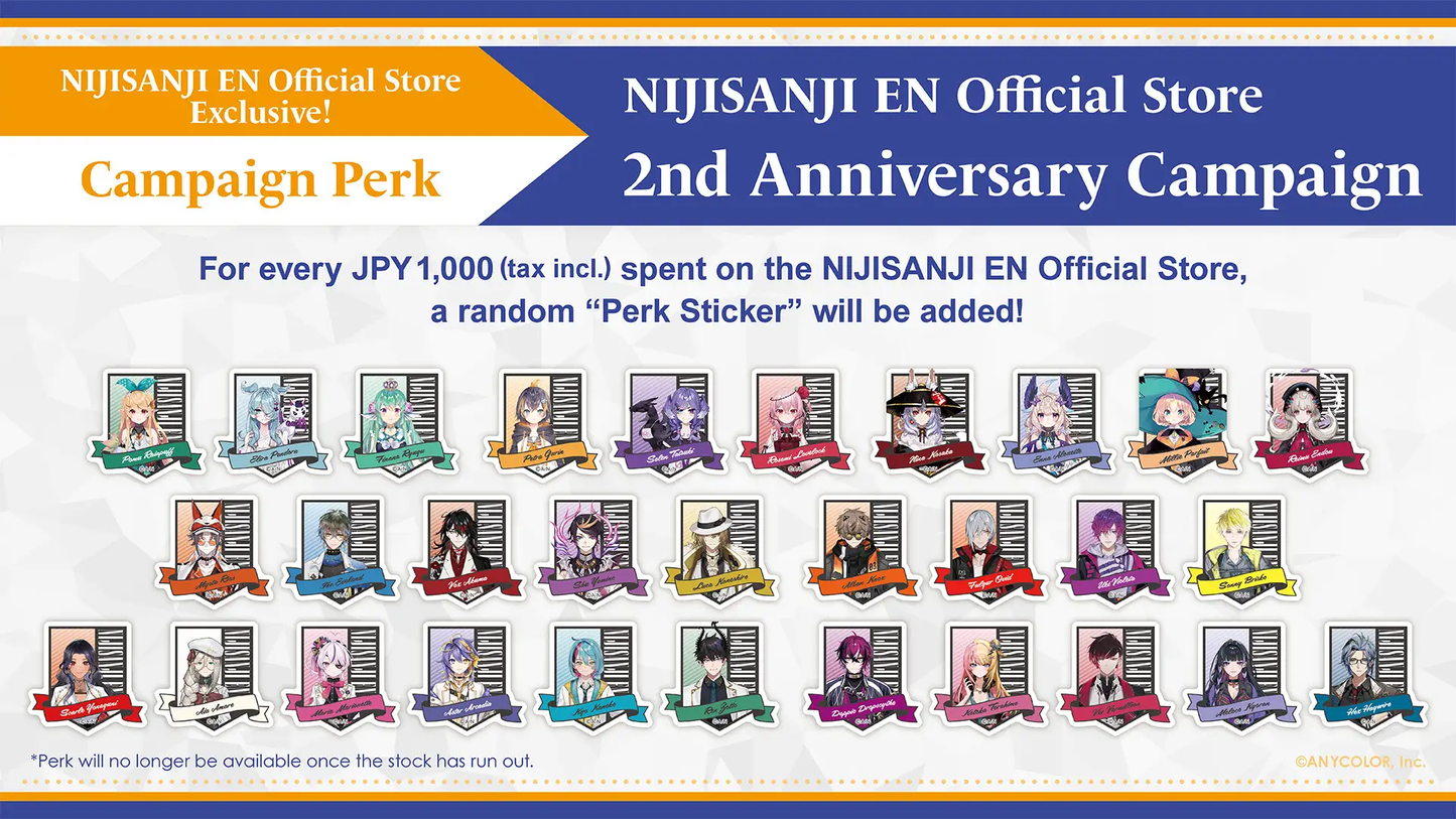 「現貨」「NIJISANJI EN Official Store」2周年を記念商品