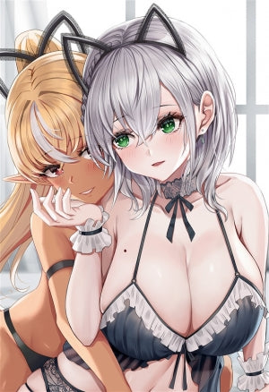 フレアとノエルアップ(Piukute062)_sB2タペストリー(くわい屋)