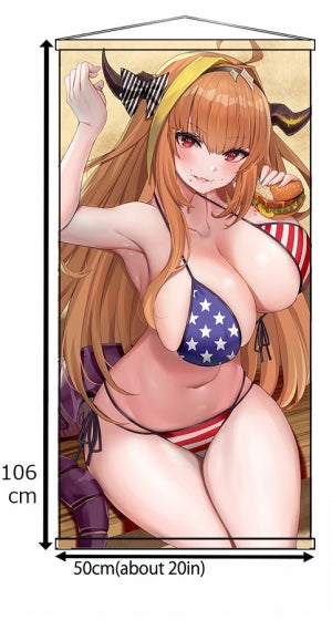 桐生ココ 水着(Piukute062)ロングタペストリー(くわい屋)