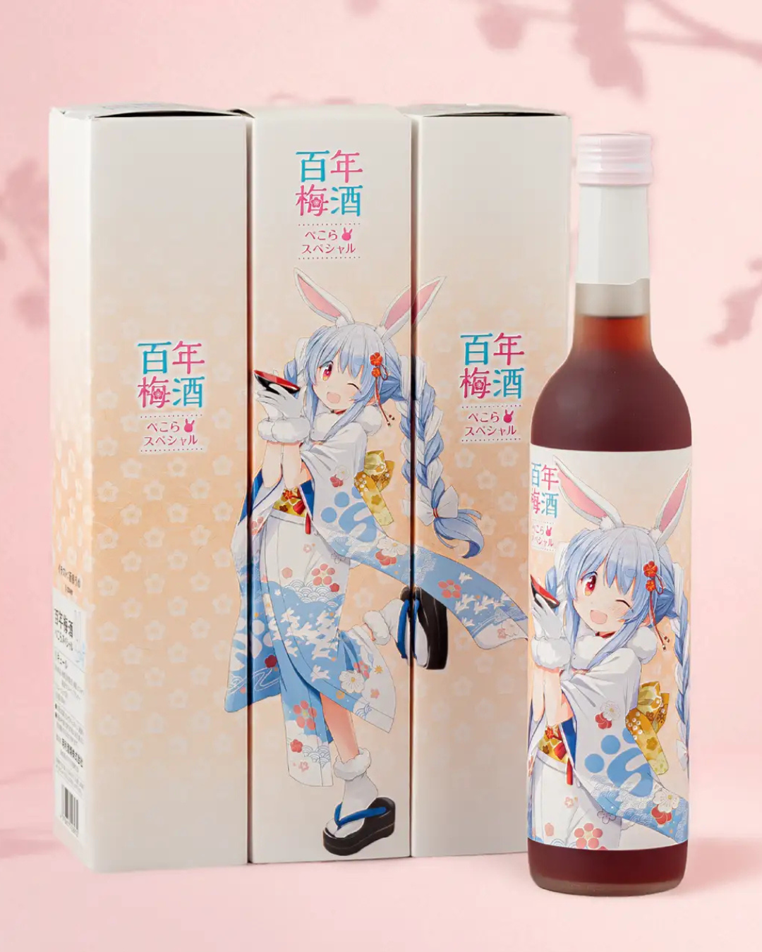 「預訂」Hololive x 明利酒類 兎田ぺこら(Usada Pekora) 『百年梅酒 ぺこらスペシャル』酒 (只運送香港)1
