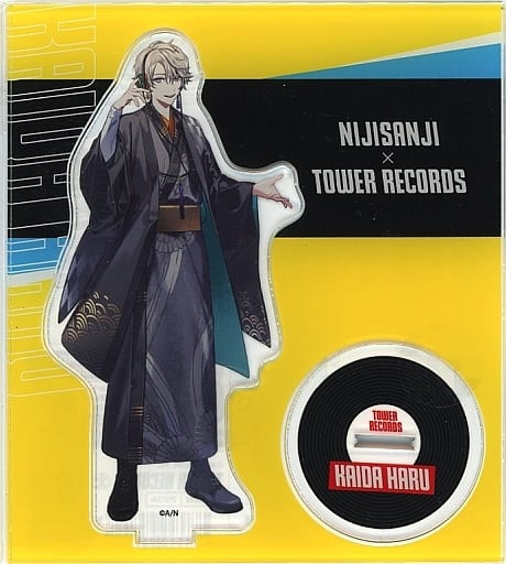 「現貨」Nijisanji × TOWER RECORDS 亞克力立牌 - 甲斐田晴 (Kaida Haru) (中古品)