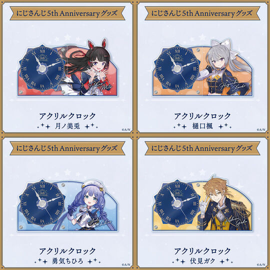 「現貨」Nijisanji にじさんじ 5th Anniversaryグッズ 亞克力鐘
