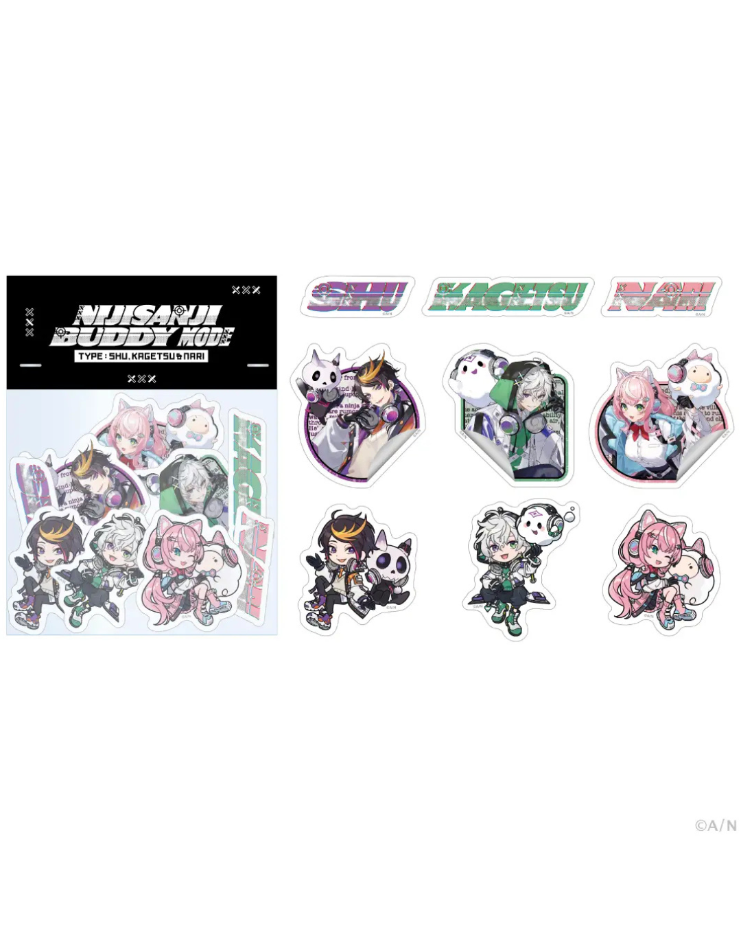 「預訂」 NIJISANJI 【NIJISANJI Buddy Mode Type:Shu, Kagetsu & Nari】 Goods
