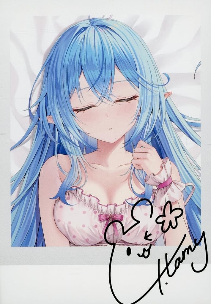 「現貨」Hololive 雪花ラミィ(Yukihana Lamy) - 淨特典 複製簽名拍立得