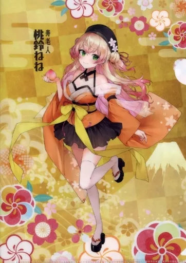 「現貨」hololive x 郵便局 年賀周邊2024 - 桃鈴ねね(Momosuzu Nene) (七福神風衣装) A4FILE