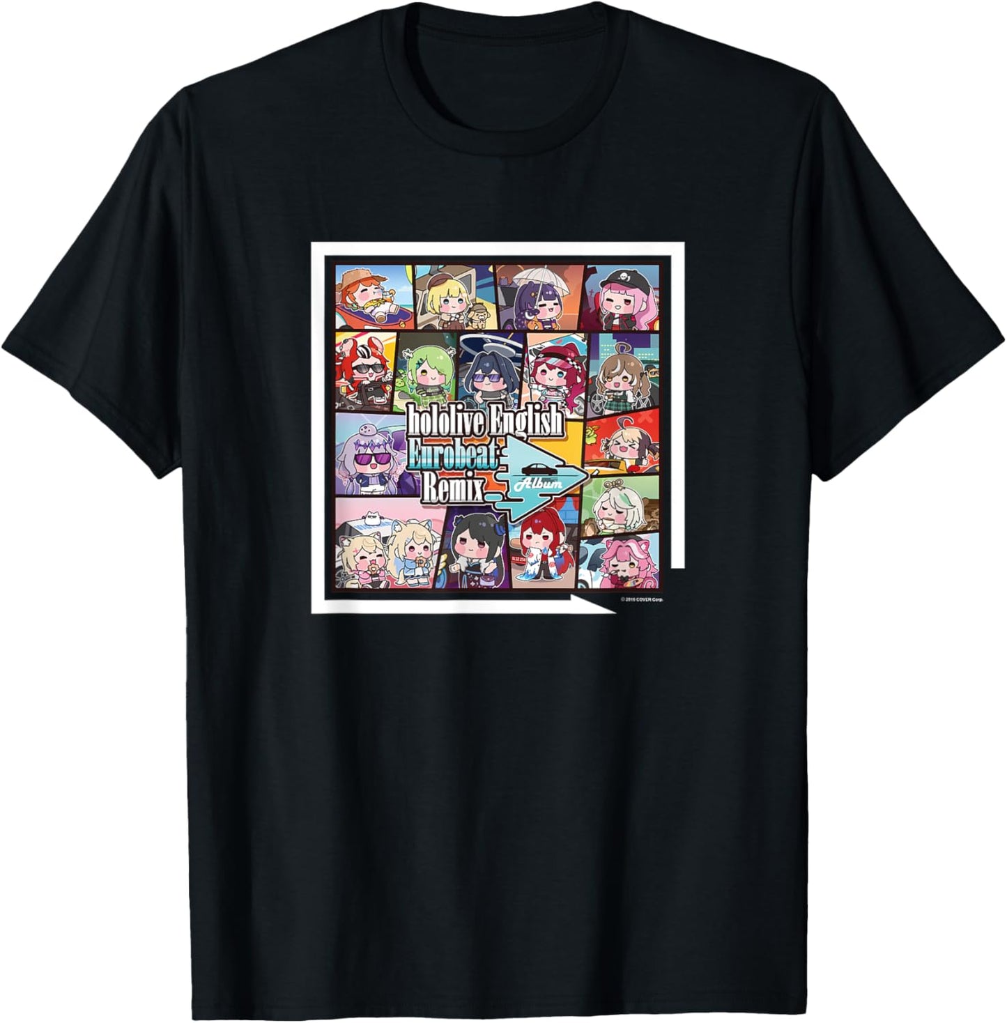 「預訂」hololive English Eurobeat Remix Album T-shirt