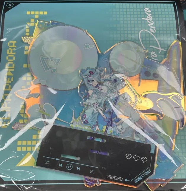 !特價!「現貨」【NIJISANJI EN × 次元波板糖 2024 電音系列 】正比亞克力立牌 - Elira Pendora