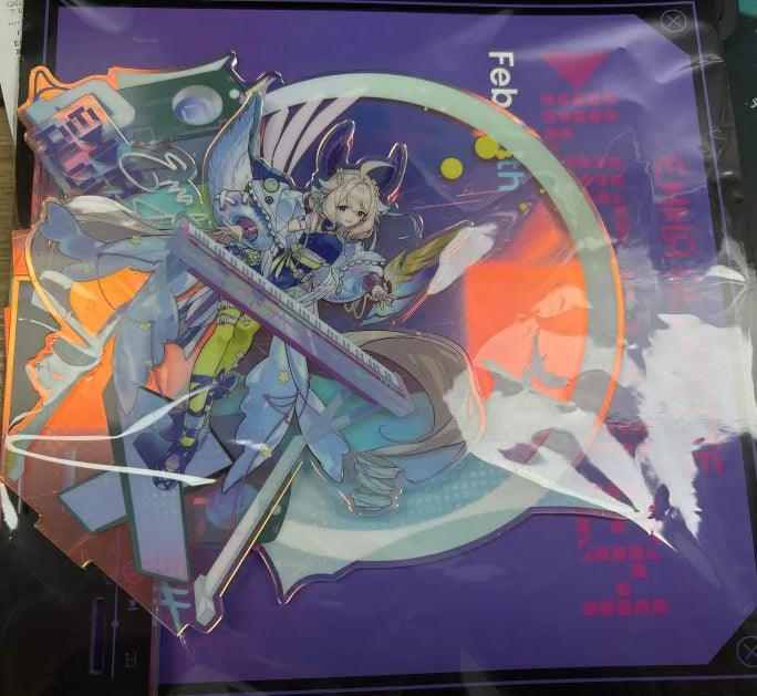 !特價!「現貨」【NIJISANJI EN × 次元波板糖 2024 電音系列 】正比亞克力立牌 - Enna Alouette