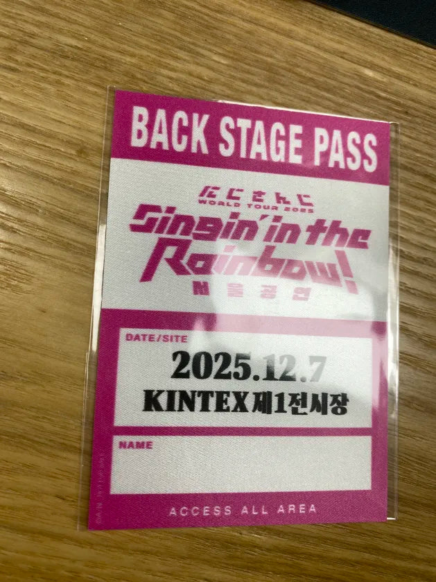 現貨「にじさんじ WORLD TOUR 2025 Singin’ in the Rainbow!」Anime x Game Festival Korea 2025 特典