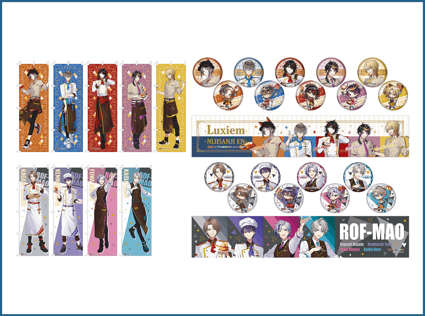 「現貨」Cocos x Nijisanji 襟章set