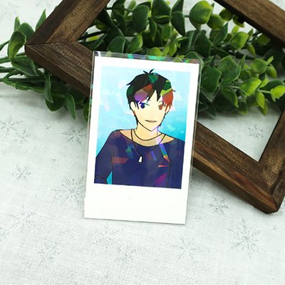 「現貨」透明cheki卡套-閃片玻璃圖案 (conc-co311) 54㎜×86㎜ 30張