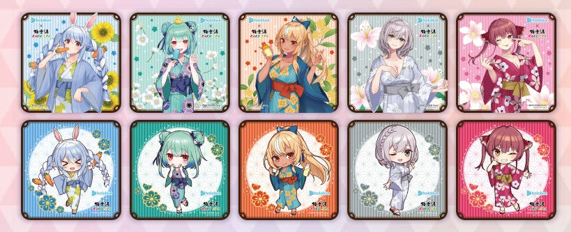 「現貨」Hololive x 極楽湯 杯墊卡