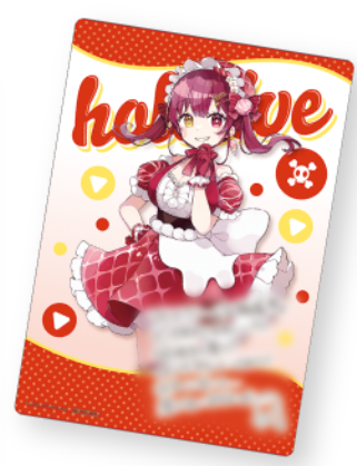 「現貨」hololive×FamilyMart 冬のホロマートキャンペーン 卡片- 蛋糕裙ver. A5透明膠卡