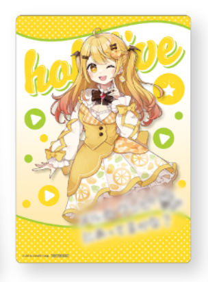 「現貨」hololive×FamilyMart 冬のホロマートキャンペーン 卡片- 蛋糕裙ver. A5透明膠卡