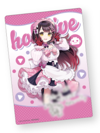 「現貨」hololive×FamilyMart 冬のホロマートキャンペーン 卡片- 蛋糕裙ver. A5透明膠卡