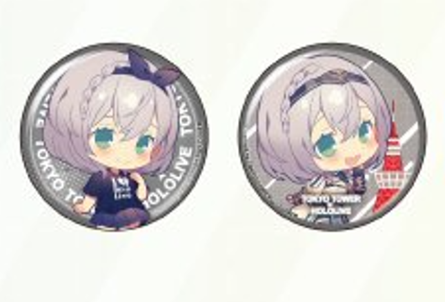 「現貨」HoloLive x Pasela Collaboration Cafe 白銀諾艾爾 白銀ノエル Q版襟