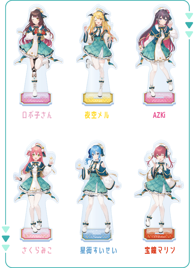 「現貨」 hololive×FamilyMart 校服ver. 亞克力立牌
