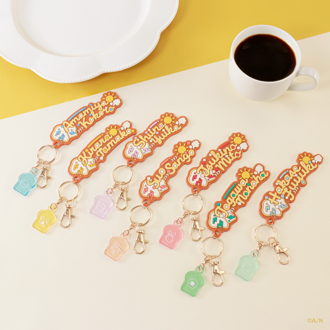 [Pre-order] Nijisanji 【Bread Dash】Rubber Name Key Holder