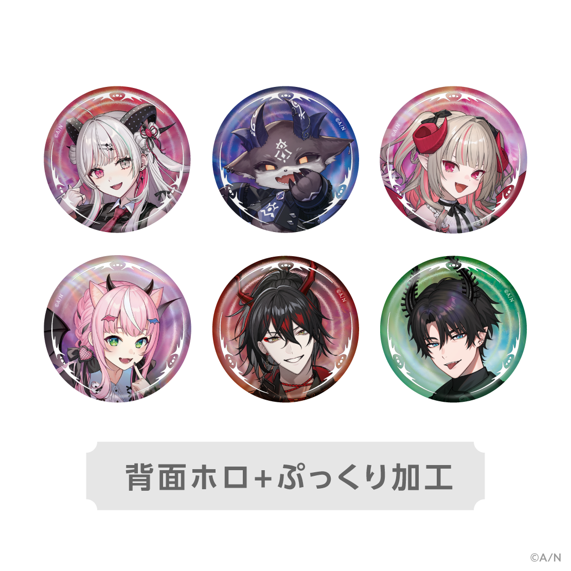 [預訂] Nijisanji 【Devil's Invitation】ランダム缶バッジ (隨機徽章)