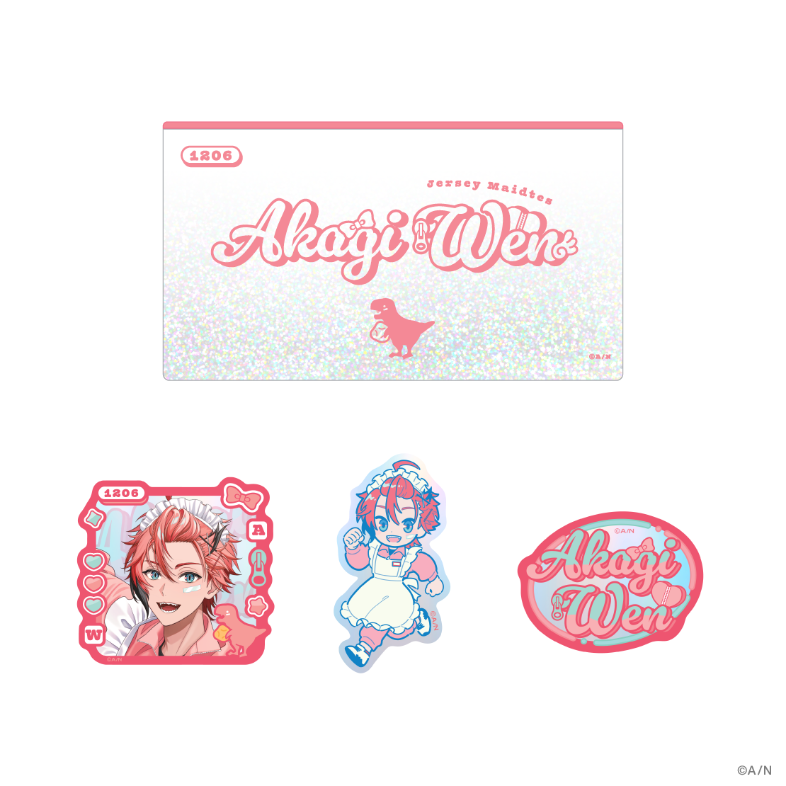 [Pre-order] Nijisanji 【Jersey Maidtes】Sticker set with pouch