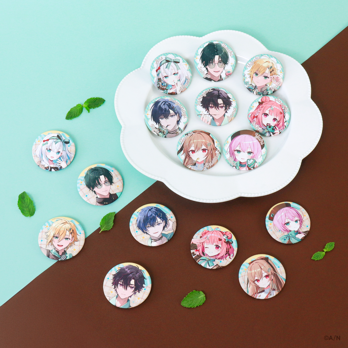 [預訂] Nijisanji 【Minty Mate】缶バッジ セット(徽章set)