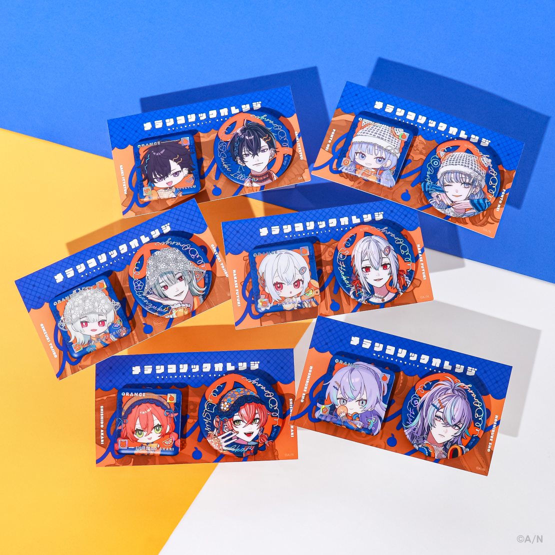 [預訂] Nijisanji 【メランコリックオレンジ】缶バッジ セット(徽章set)