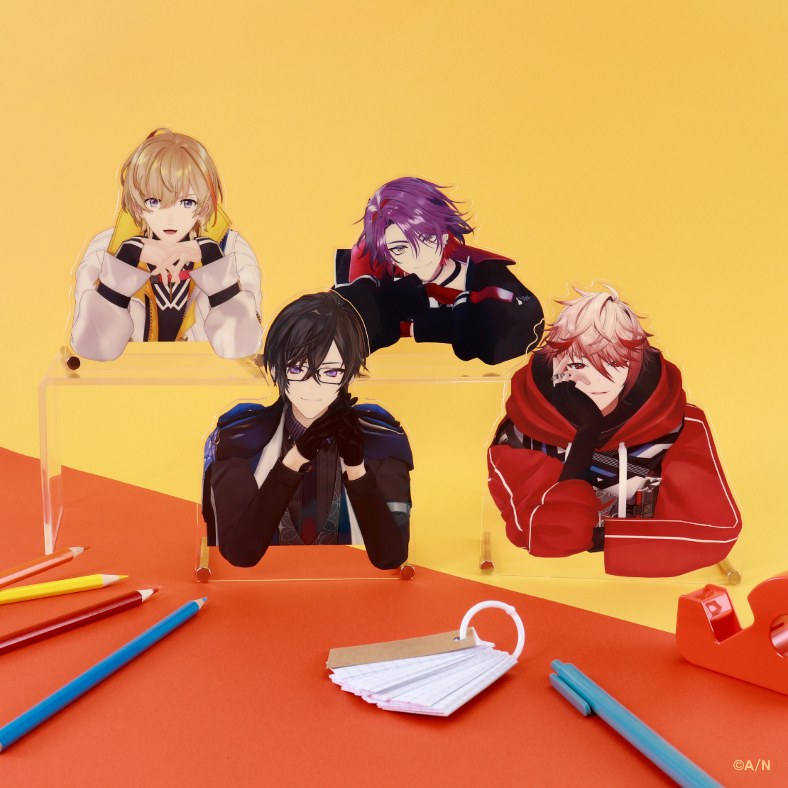 [預訂] Nijisanji 【学園ゔぉるたくしょん】ダイカットアクリルパネル(半身亞克力版)