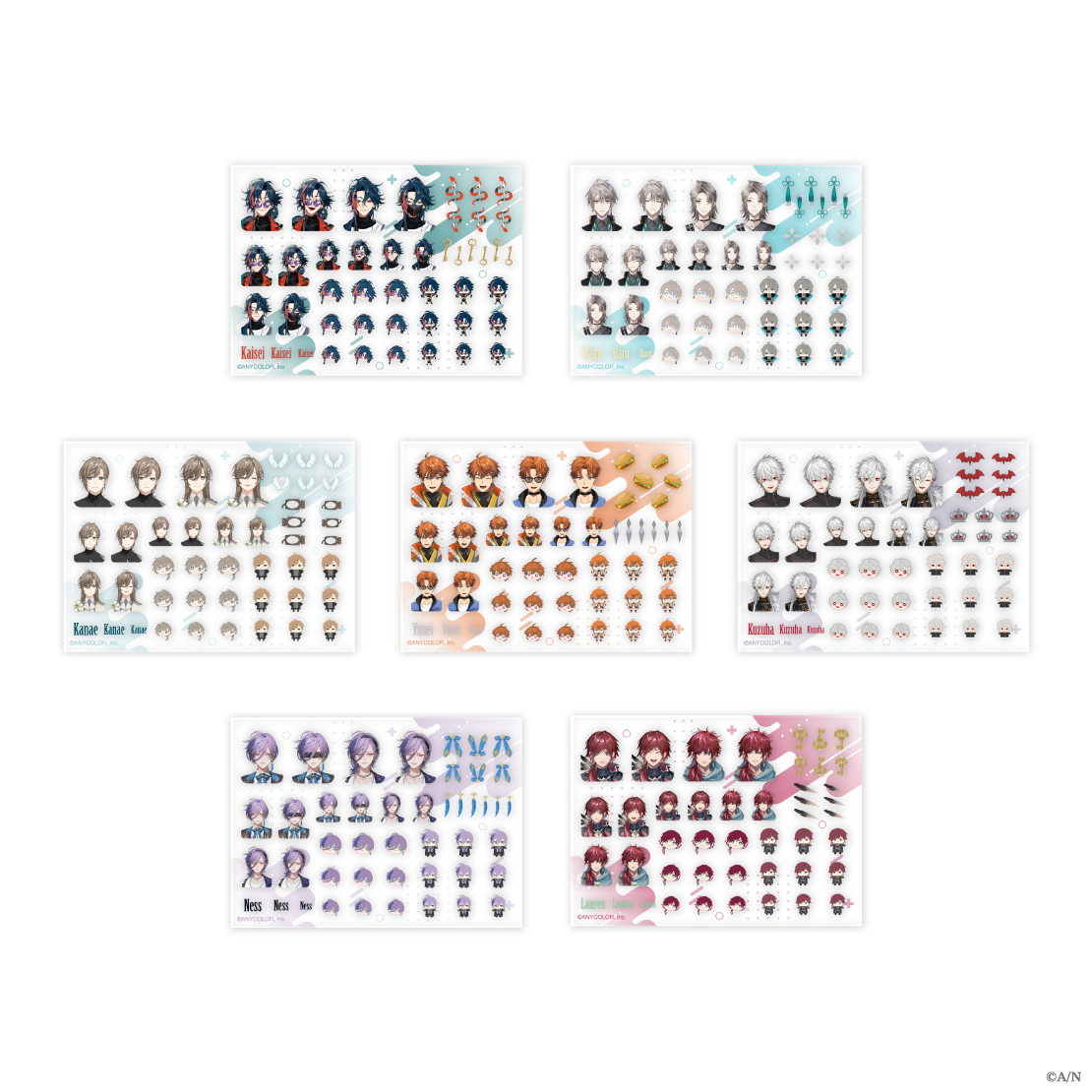 [Pre-order] Nijisanji 【にじネイル Shiny】Stickers