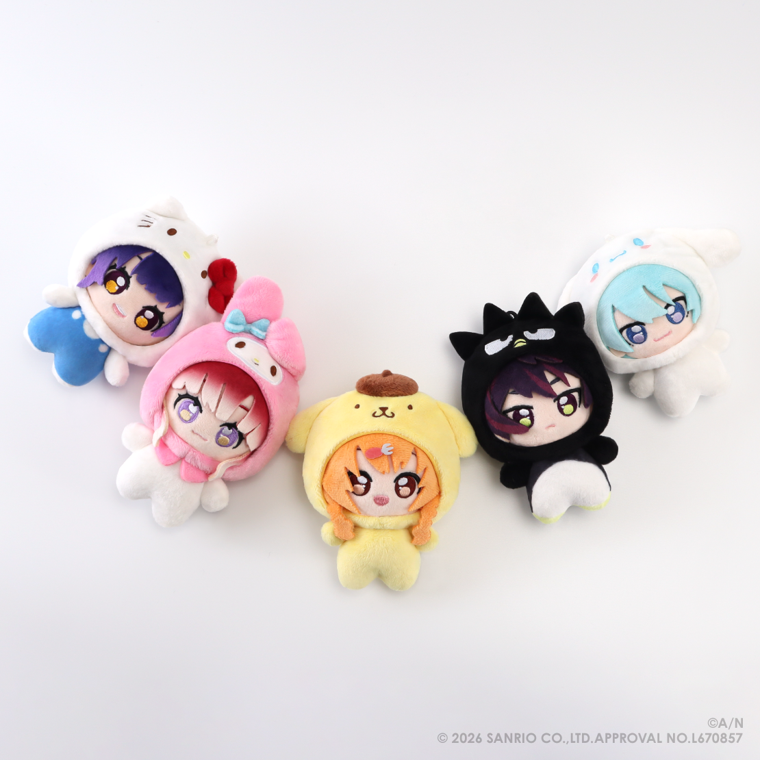 [預訂] Nijisanji 【Speciale×サンリオキャラクターズ】着ぐるみマスコット(公仔)