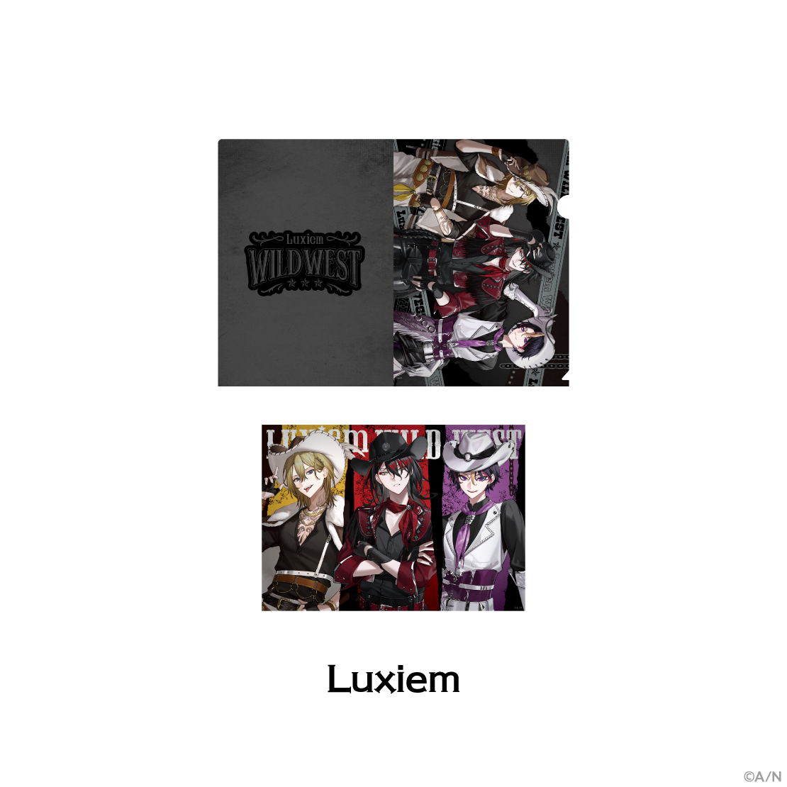 [預訂] Nijisanji 【Luxiem WILDWEST】クリアファイル ＆ミニポスター(透明資料夾和迷你海報)