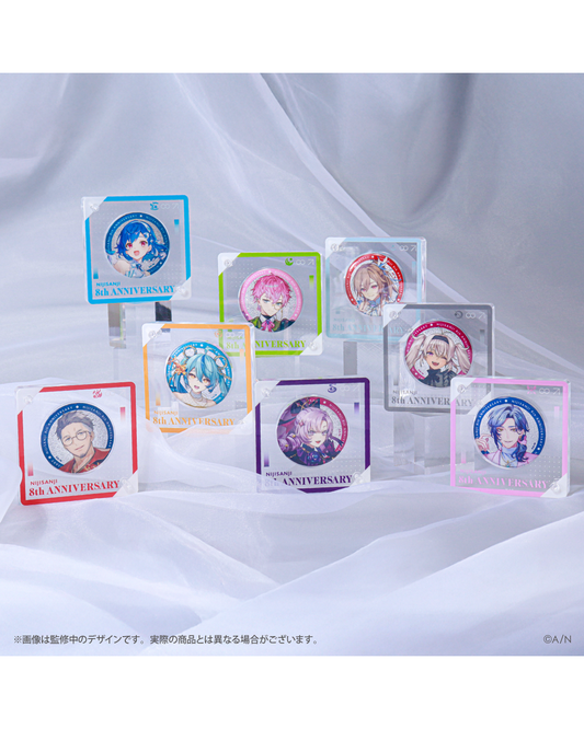 「預訂」 NIJISANJI [にじさんじ 8th Anniversary] - 亞克力襟章架/A4File/にじぱぺ外套