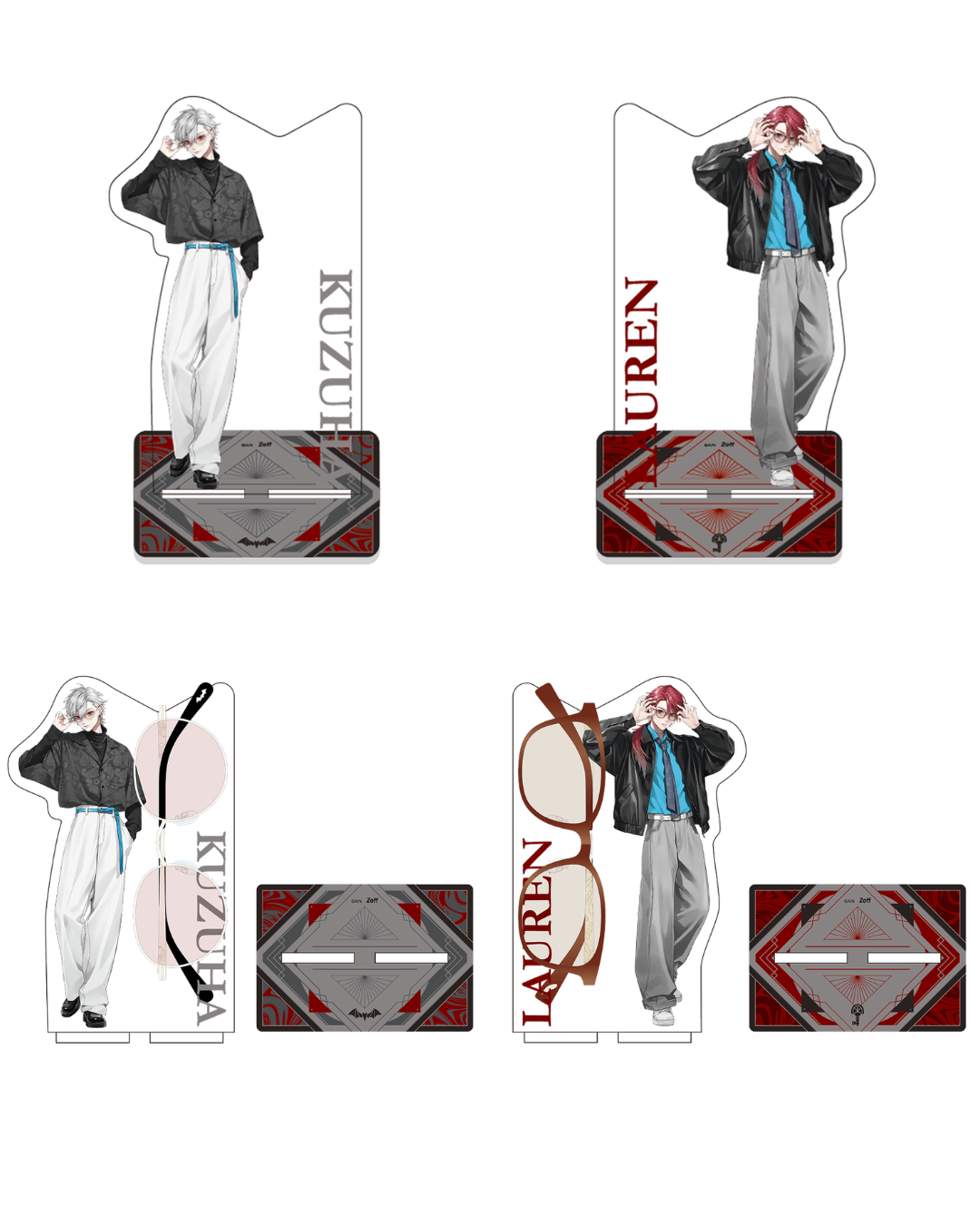 「預訂」Nijisanji x Zoff - 葛葉 ＆ ローレン・イロアス 聯名周邊 眼鏡