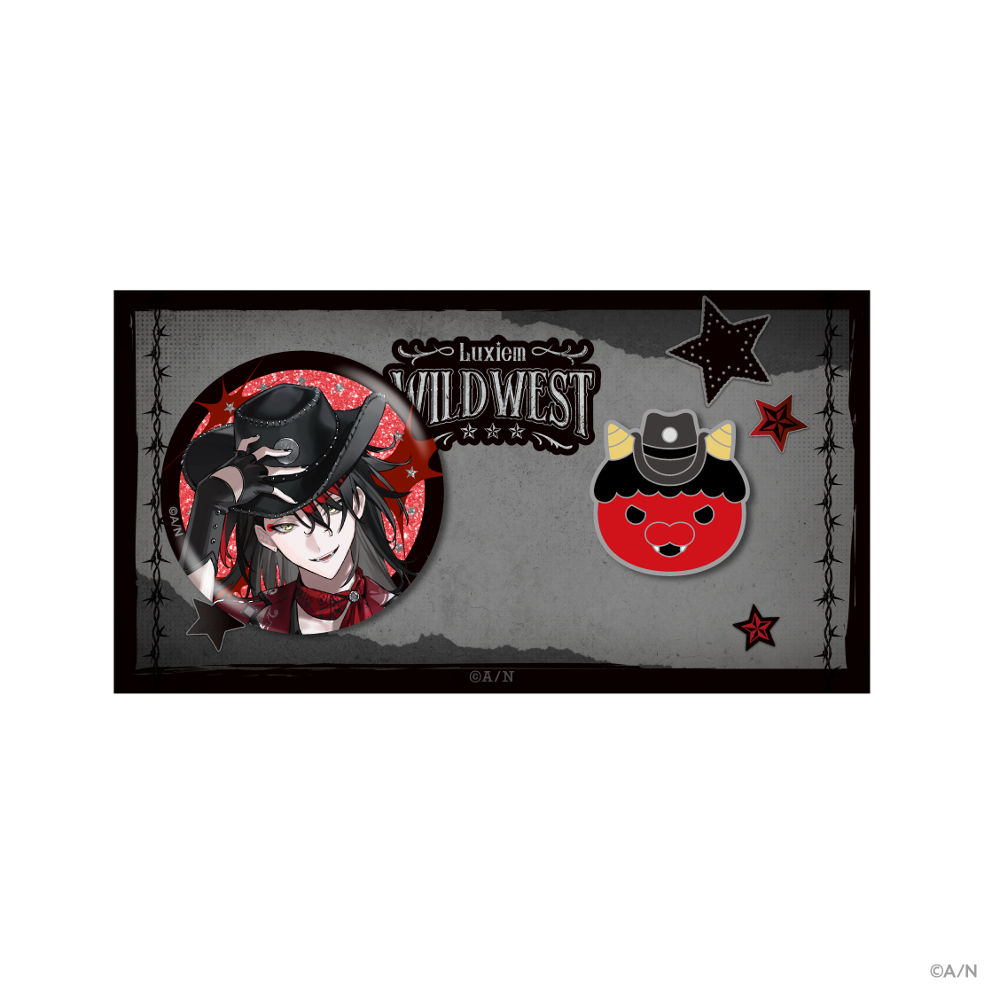 [預訂] Nijisanji 【Luxiem WILDWEST】缶バッジ＆ピンバッジセット(徽章和別針徽章套裝)