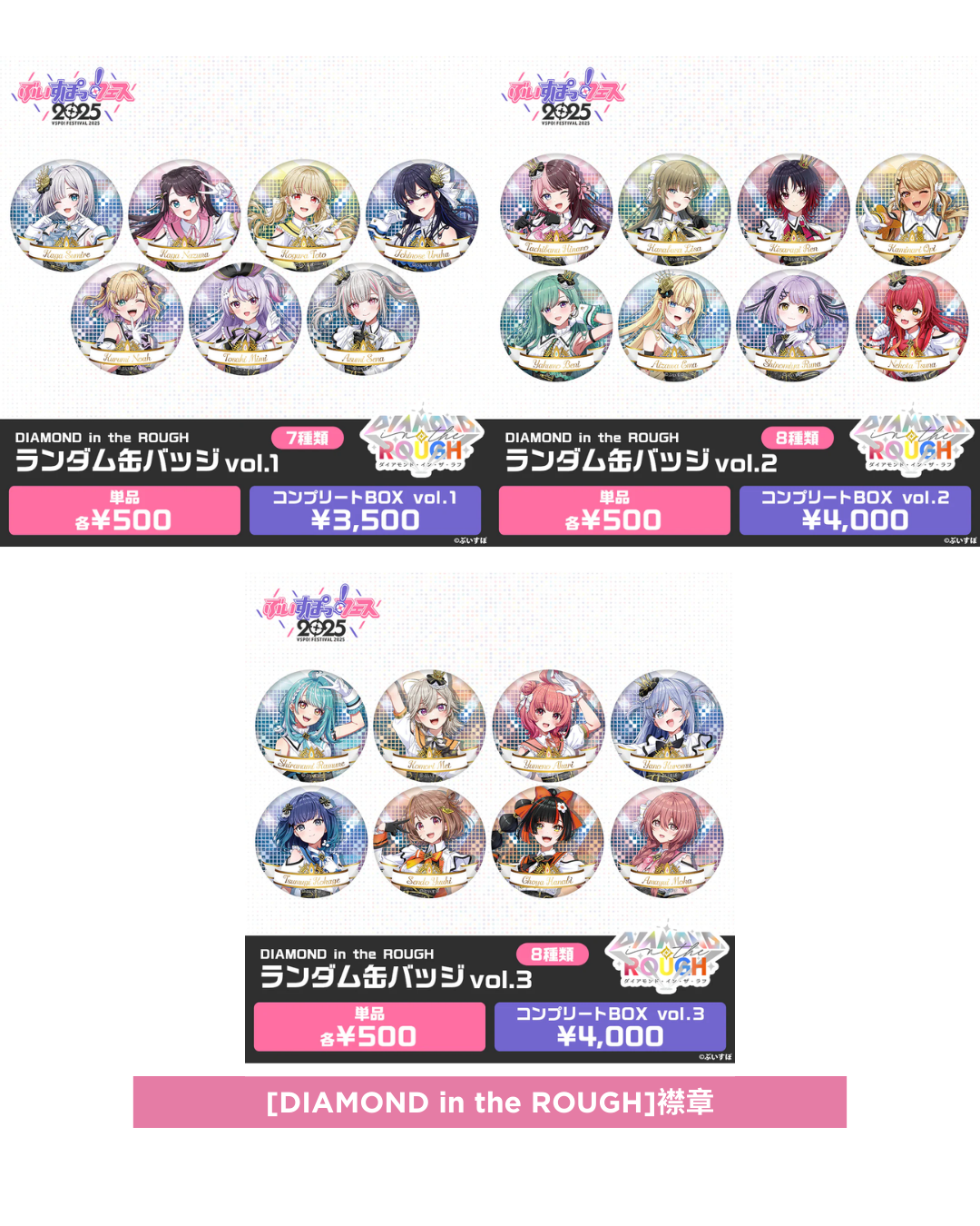  [pre-order] VSPO! FESTIVAL 2025 After-event-sale of Goods - Badge / photo card