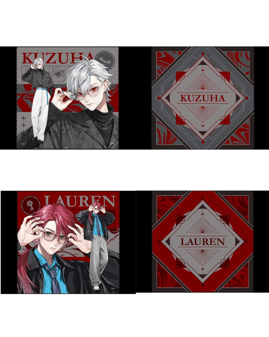 「預訂」Nijisanji x Zoff - 葛葉 ＆ ローレン・イロアス 聯名周邊 眼鏡