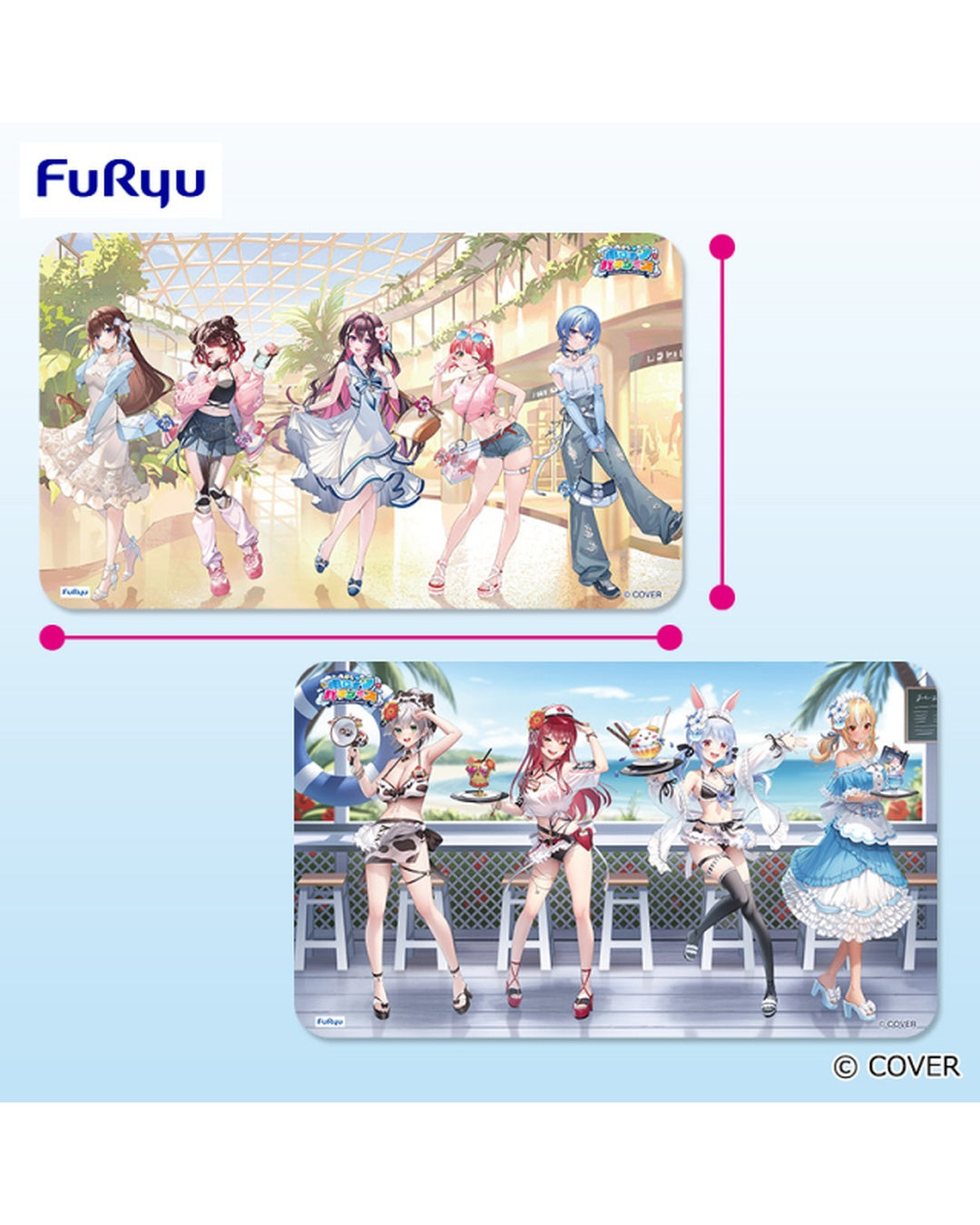 「預訂」Hololive FURYU 景品 大判滑鼠墊 (0期生/3期生)