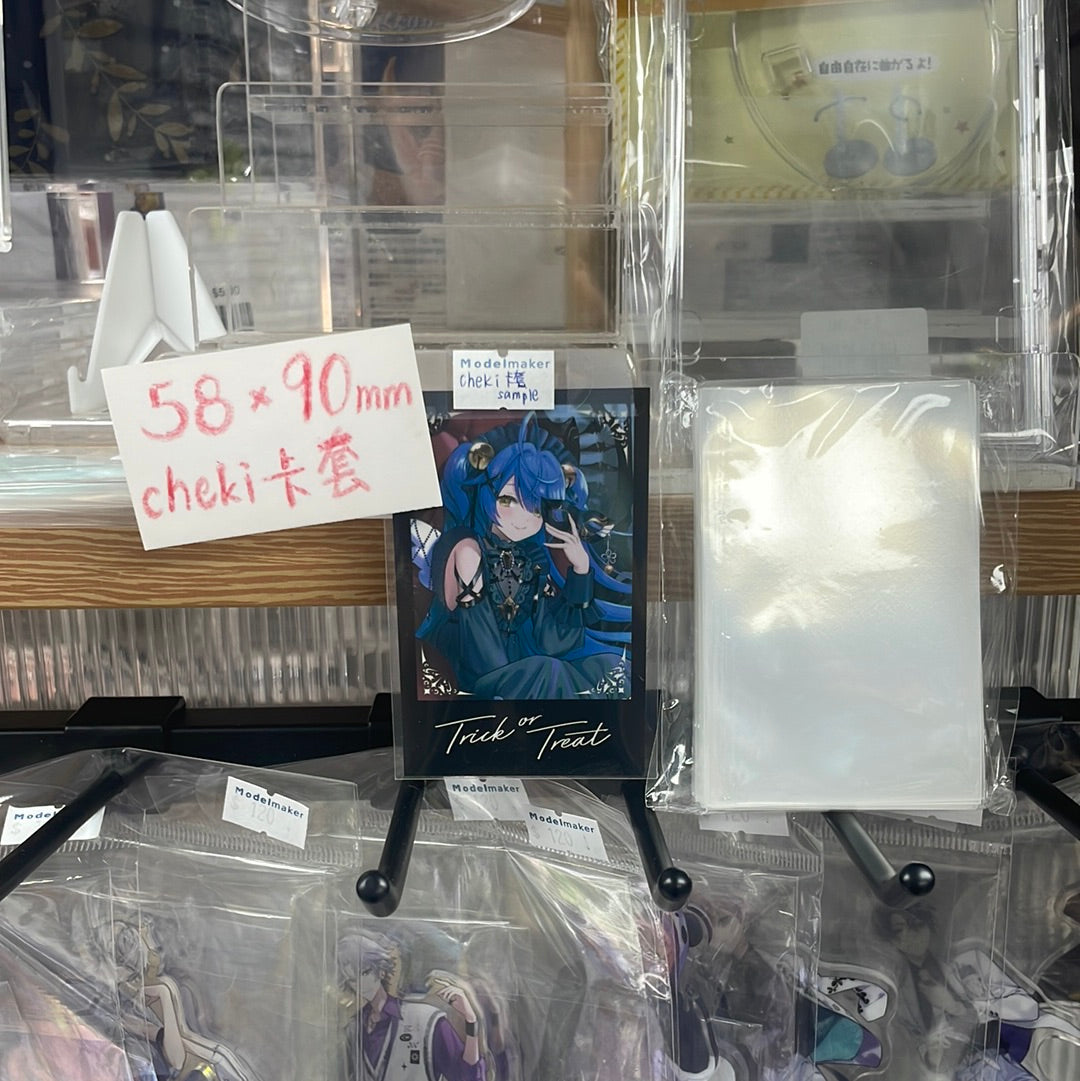 [In-stock]   transparent cheki card sleeves 58㎜×90㎜ 50 sheets