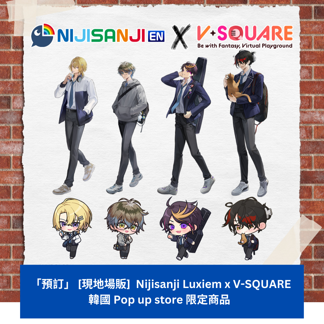 [In-stock]  [On-site sales] Nijisanji Luxiem x V-SQUARE Korea Pop up store limited products