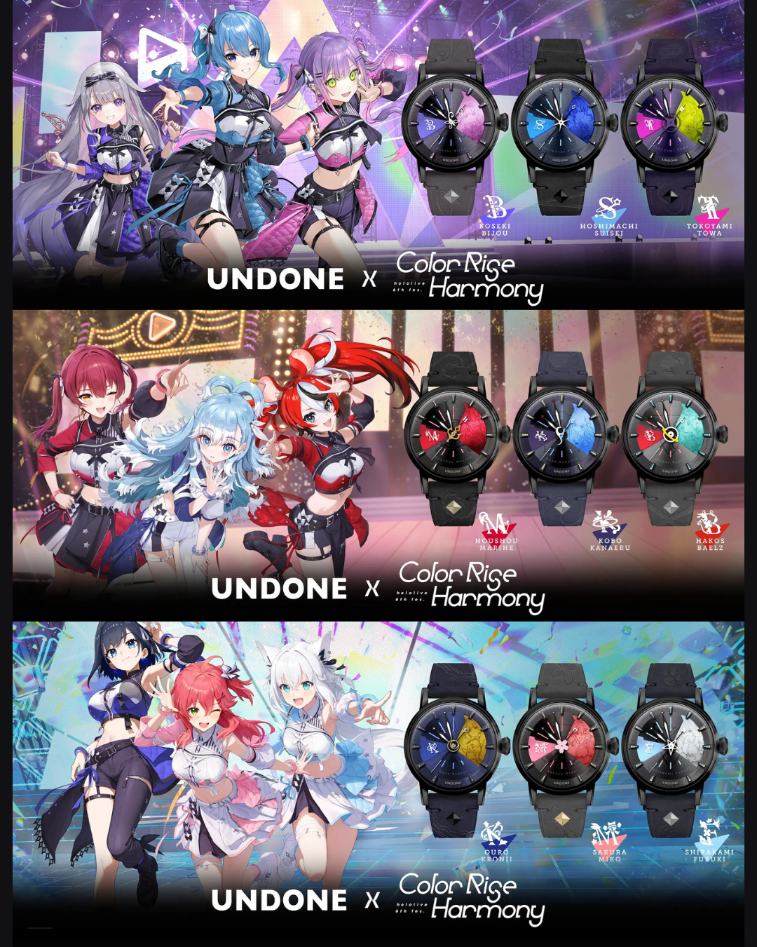 [pre-order] hololive 6th fes. Color Rise Harmony x UNDONE 