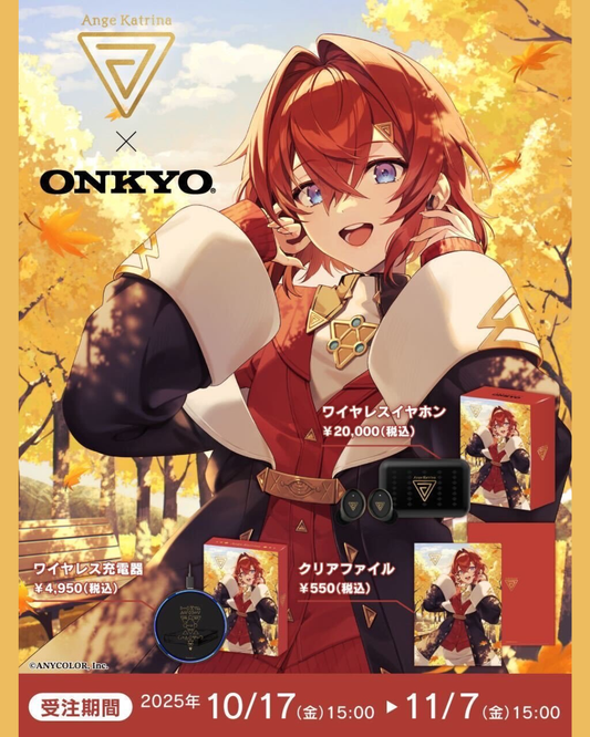 「預訂」Nijisanji アンジュ・カトリーナ(Ange Katrina) x ONKYO DIRECT 無線耳機