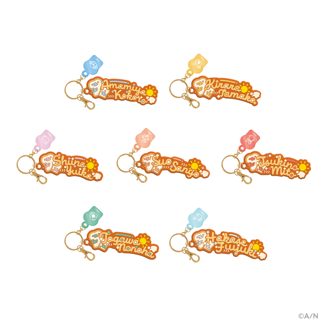 [Pre-order] Nijisanji 【Bread Dash】Rubber Name Key Holder