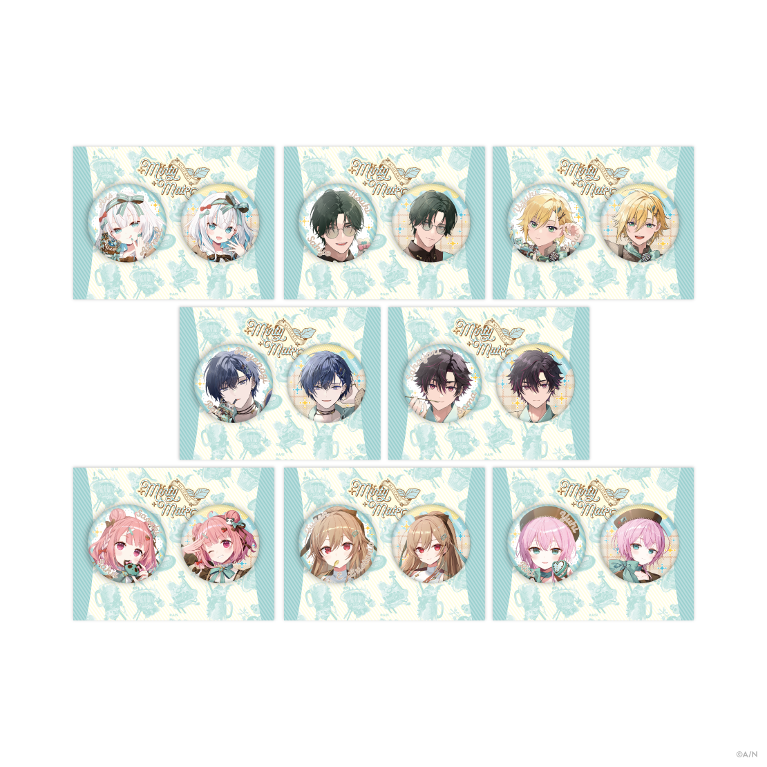 [預訂] Nijisanji 【Minty Mate】缶バッジ セット(徽章set)