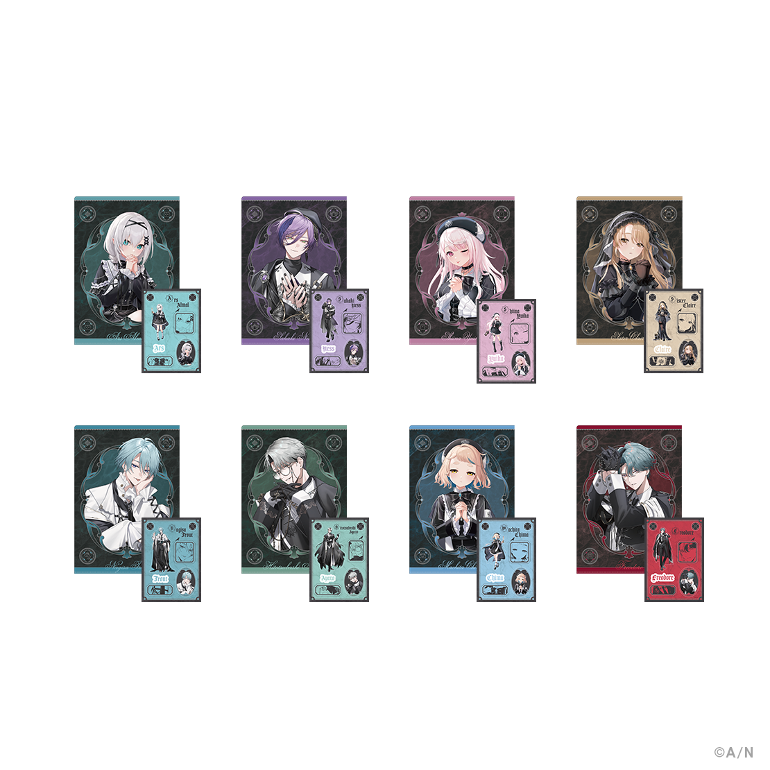 [預訂] Nijisanji 【Haunted School】クリアファイル＆ステッカーシート(A4file& 貼紙)