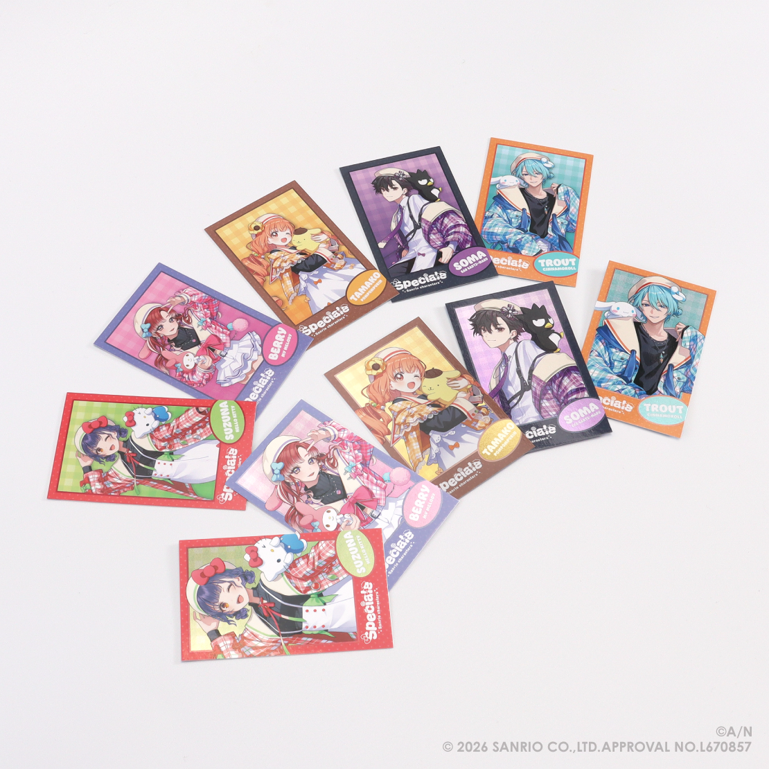 [Pre-order] Nijisanji 【Speciale×サンリオキャラクターズ】ランダムフォト風カード(Random Card)